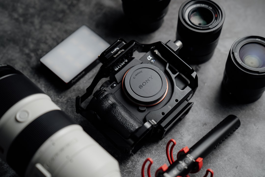 Clean Minimal Sony A7Siii Flat Lay